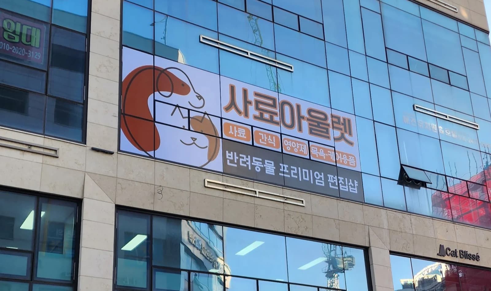 사료아울렛 실사출력 시공 사진 1